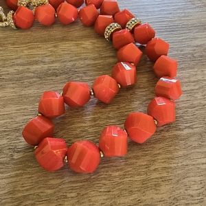 necklace and bracelet set w/ rhinestones